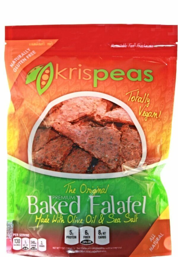 Baked Split Pea and Flax Falafel Chips